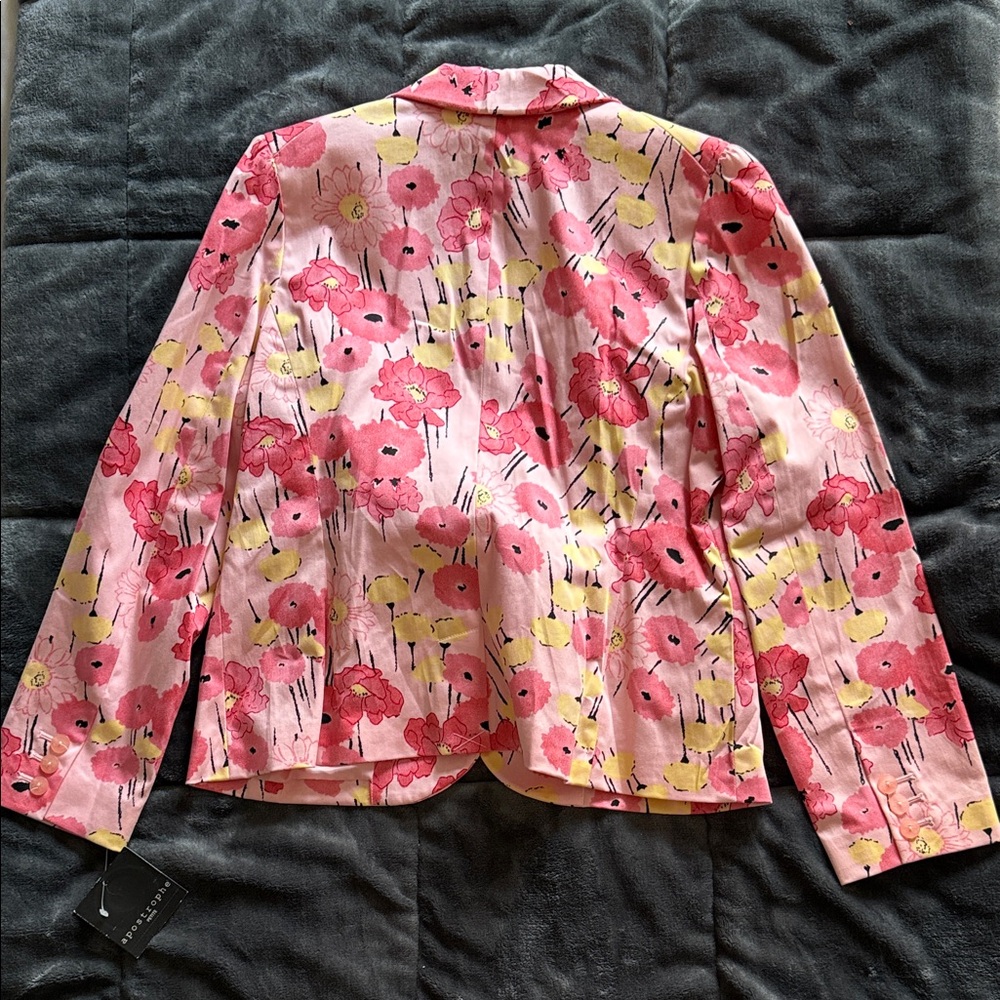 Apostrophe Pink Floral Blazer - Picture 2 of 9